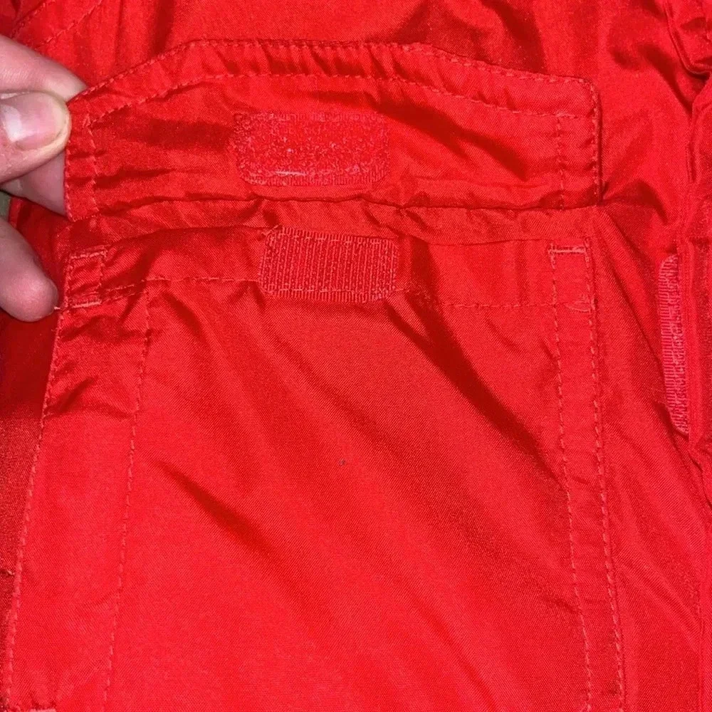 Weather proof red and black 12 month coat